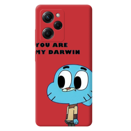 Xiaomi Poco X5 Pro You are my darwin Red Colored Silicone TPU Θήκη