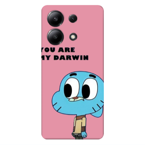 Xiaomi Redmi Note 13 4G You are my darwin Pink Colored Silicone TPU Θήκη