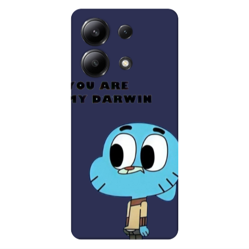 Xiaomi Redmi Note 13 4G You are my darwin Dark blue Colored Silicone TPU Θήκη