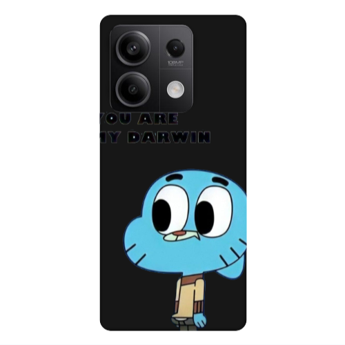 Xiaomi Redmi Note 13Pro 5G You are my darwin Black Colored Silicone TPU Θήκη