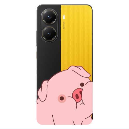 Xiaomi Poco X7 Pro Piggy 1 Transparent Silicone TPU Θήκη