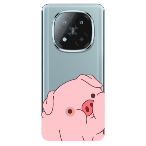Xiaomi Redmi Note 14 Pro + 5g Piggy 1 Transparent Silicone TPU Θήκη
