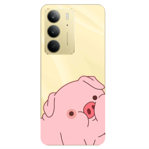 Realme C 75 Piggy 1 Transparent Silicone TPU Θήκη
