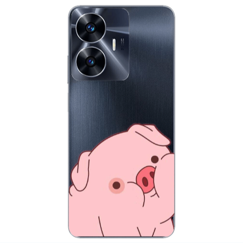 Realme Note 50 Piggy 1 Transparent Silicone TPU Θήκη