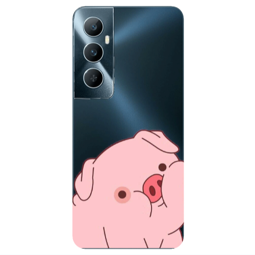 Realme C65 Piggy 1 Transparent Silicone TPU Θήκη