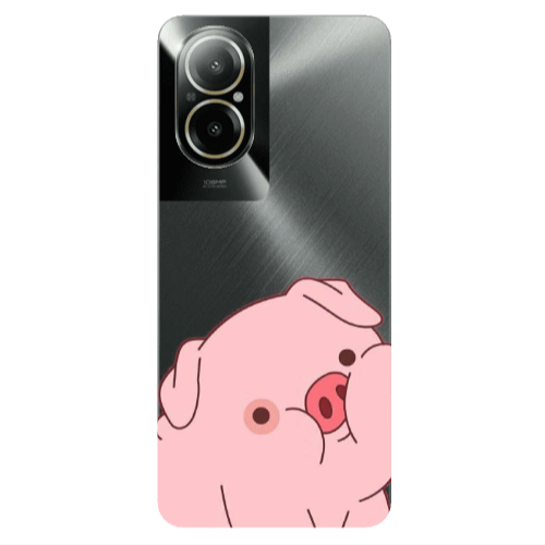 Realme C67 Piggy 1 Transparent Silicone TPU Θήκη
