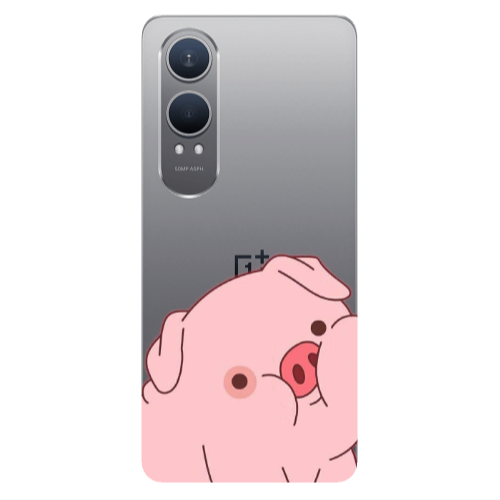 Oneplus Nord Ce 4 lite Piggy 1 Transparent Silicone TPU Θήκη