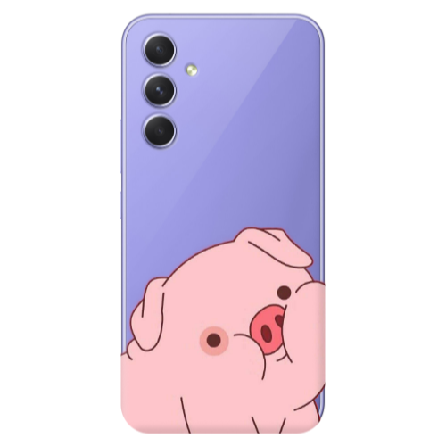 Samsung A56 Piggy 1 Transparent Silicone TPU Θήκη