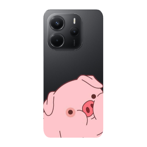 Xiaomi Redmi Note 14 Piggy 1 Transparent Silicone TPU Θήκη