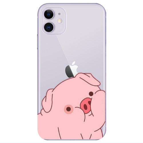 Apple iPhone 11  Piggy 1 Transparent Silicone TPU Θήκη