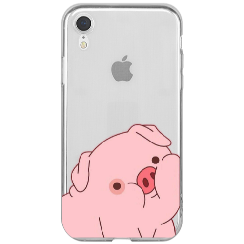 Apple iPhone Xr Piggy 1 Transparent Silicone TPU Θήκη
