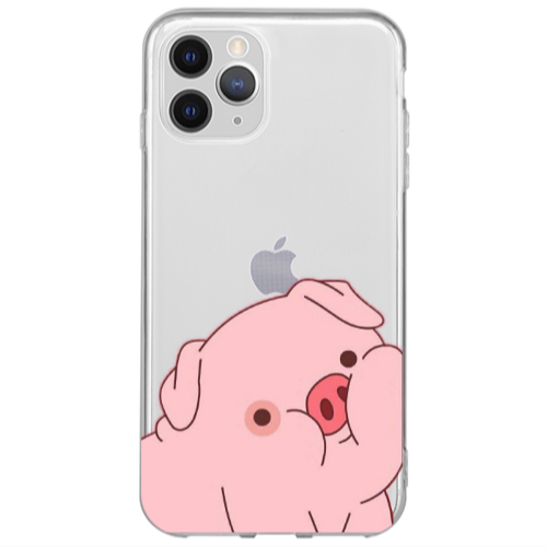 Apple iPhone 13 Pro Max Piggy 1 Transparent Silicone TPU Θήκη