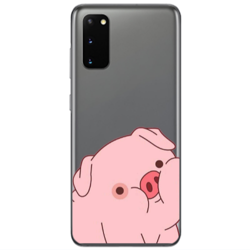 Samsung S20 Piggy 1 Transparent Silicone TPU Θήκη