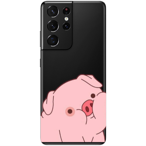 Samsung S21 Ultra Piggy 1 Transparent Silicone TPU Θήκη