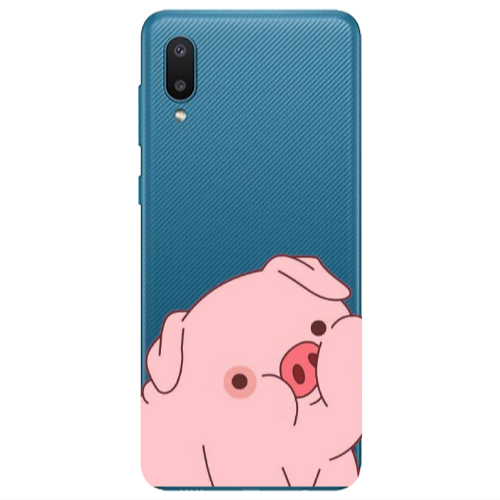 Samsung A02 Piggy 1 Transparent Silicone TPU Θήκη