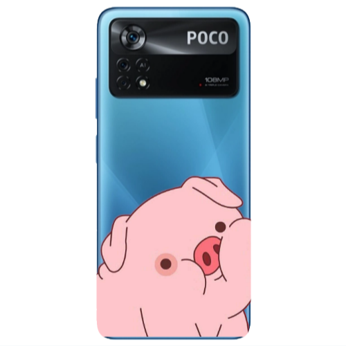 Xiaomi Poco X4 Pro Piggy 1 Transparent Silicone TPU Θήκη