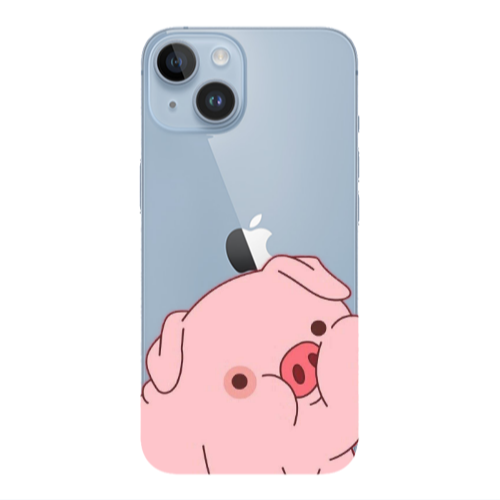 Apple iPhone 14  Piggy 1 Transparent Silicone TPU Θήκη