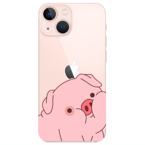 Apple iPhone 13 Mini Piggy 1 Transparent Silicone TPU Θήκη