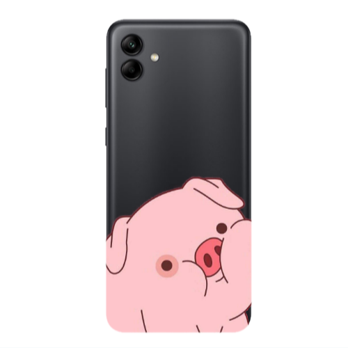 Samsung A04 Piggy 1 Transparent Silicone TPU Θήκη
