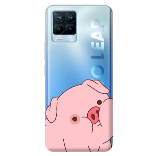 Realme 8 Pro Piggy 1 Transparent Silicone TPU Θήκη
