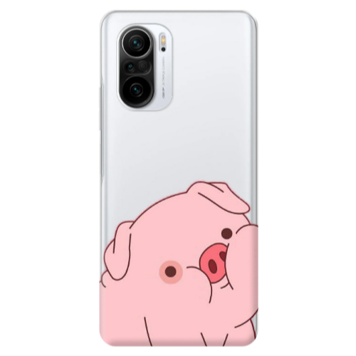 Xiaomi Poco F3 Piggy 1 Transparent Silicone TPU Θήκη