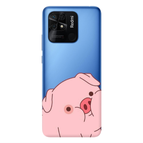 Xiaomi Poco C40 Piggy 1 Transparent Silicone TPU Θήκη