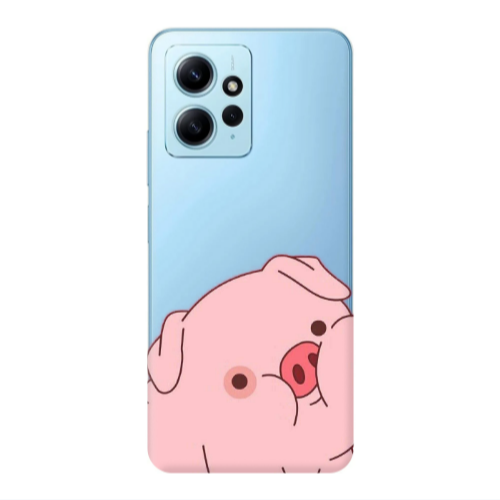 Xiaomi Redmi Note 12 4G Piggy 1 Transparent Silicone TPU Θήκη