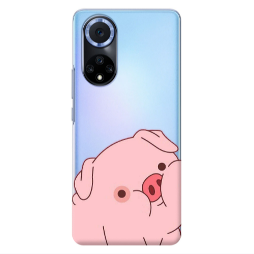 Huawei Nova 9 Piggy 1 Transparent Silicone TPU Θήκη