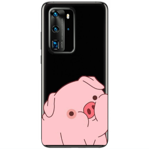 Huawei P40 Pro Piggy 1 Transparent Silicone TPU Θήκη