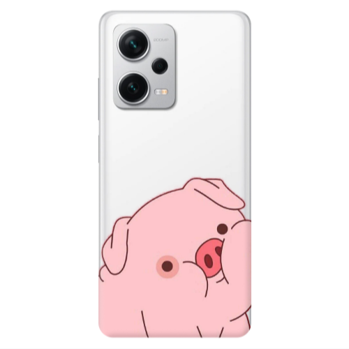 Xiaomi Redmi Note 12 5G Piggy 1 Transparent Silicone TPU Θήκη