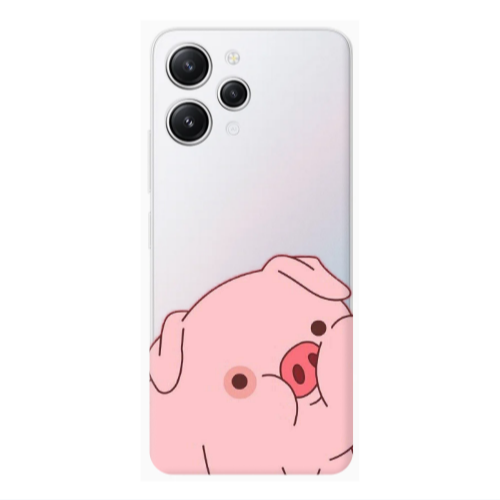 Xiaomi Redmi 12 Piggy 1 Transparent Silicone TPU Θήκη