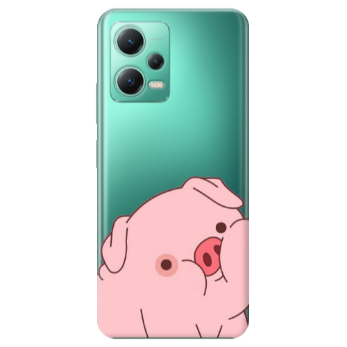 Xiaomi Redmi Note 12 Pro Plus 5G Piggy 1 Transparent Silicone TPU Θήκη