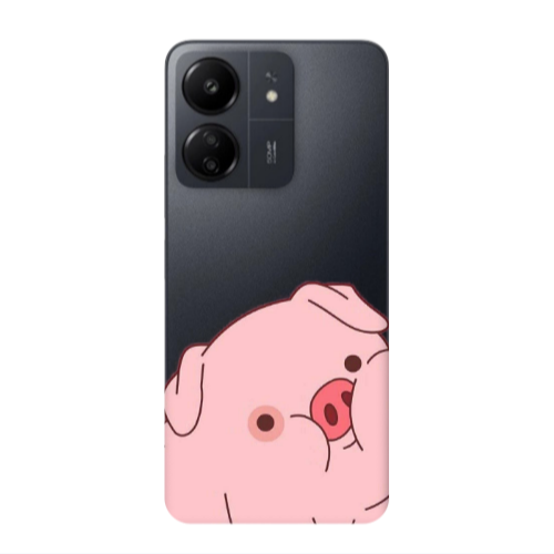 Xiaomi Redmi 13C Piggy 1 Transparent Silicone TPU Θήκη