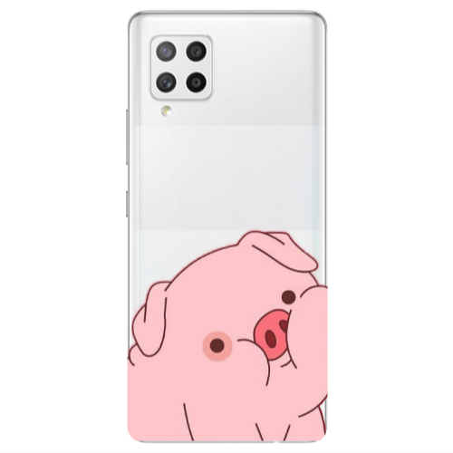 Samsung A42 5G Piggy 1 Transparent Silicone TPU Θήκη