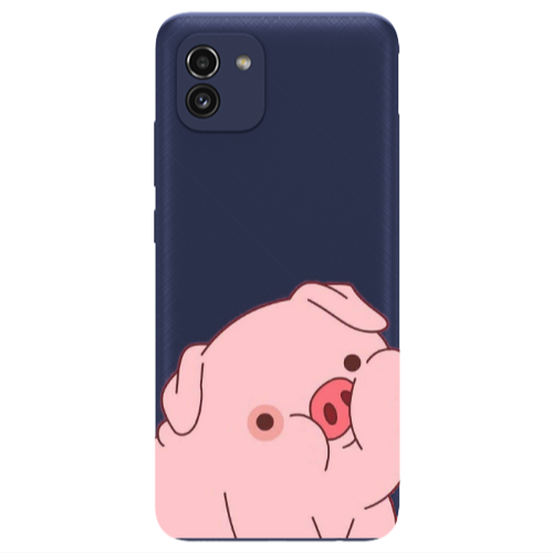 Samsung A03 Piggy 1 Transparent Silicone TPU Θήκη