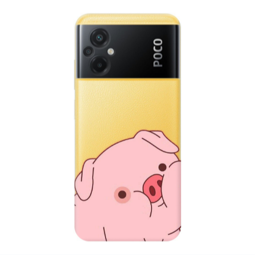 Xiaomi Poco M5 Piggy 1 Transparent Silicone TPU Θήκη