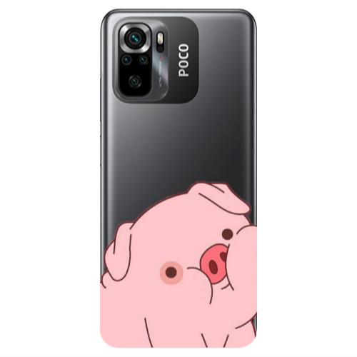 Xiaomi Poco M5 s Piggy 1 Transparent Silicone TPU Θήκη
