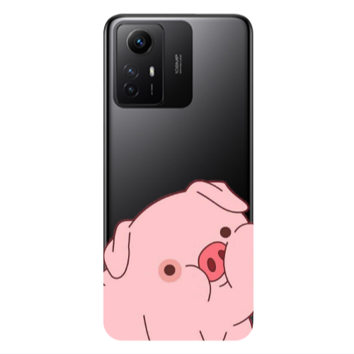 Xiaomi Redmi Note 12s Piggy 1 Transparent Silicone TPU Θήκη