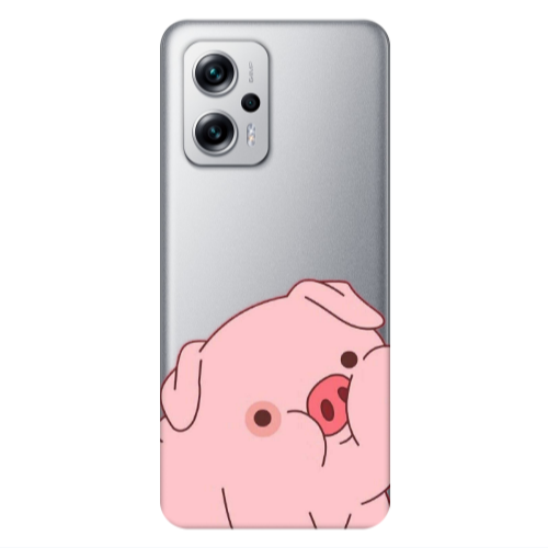 Xiaomi Poco X4 GT Piggy 1 Transparent Silicone TPU Θήκη