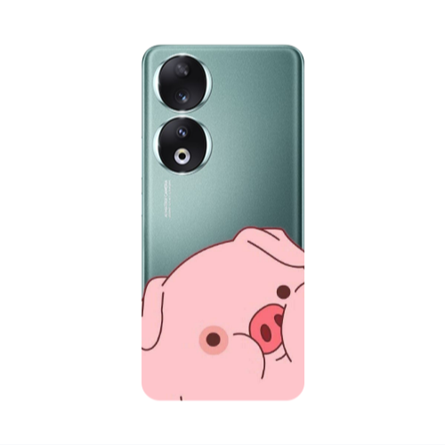 Honor 90 5G Piggy 1 Transparent Silicone TPU Θήκη