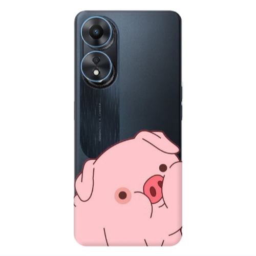 Oppo A 98 Piggy 1 Transparent Silicone TPU Θήκη