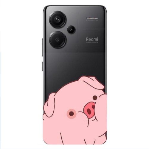 Xiaomi Redmi Note 13 Pro+ 5G  Piggy 1 Transparent Silicone TPU Θήκη
