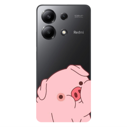 Xiaomi Redmi Note 13 4G Piggy 1 Transparent Silicone TPU Θήκη