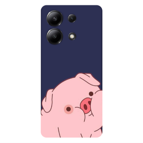 Xiaomi Redmi Note 13 4G Piggy 1 Dark blue Colored Silicone TPU Θήκη