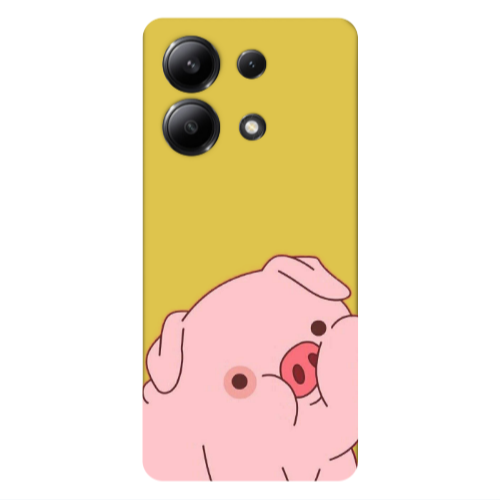 Xiaomi Redmi Note 13 4G Piggy 1 Yellow Colored Silicone TPU Θήκη