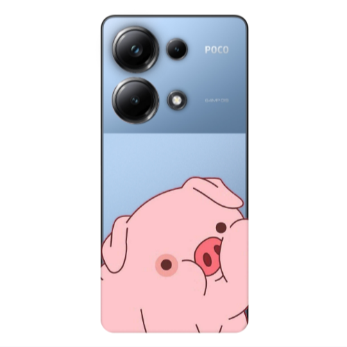 Xiaomi Poco M6 Pro 4G Piggy 1 Transparent Silicone TPU Θήκη