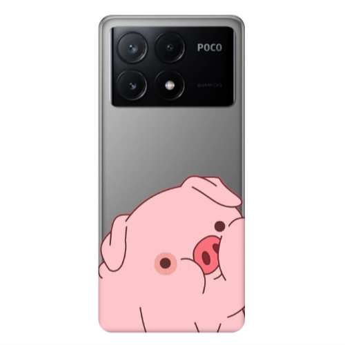 Xiaomi Poco X6Pro 5G Piggy 1 Transparent Silicone TPU Θήκη