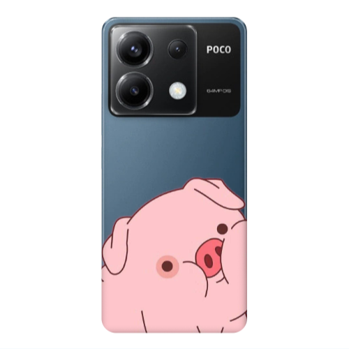 Xiaomi Poco X6 5G Piggy 1 Transparent Silicone TPU Θήκη