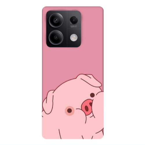Xiaomi Redmi Note 13Pro 5G Piggy 1 Pink Colored Silicone TPU Θήκη