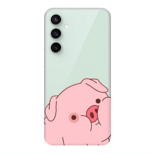 Samsung S24 FE Piggy 1 Transparent Silicone TPU Θήκη
